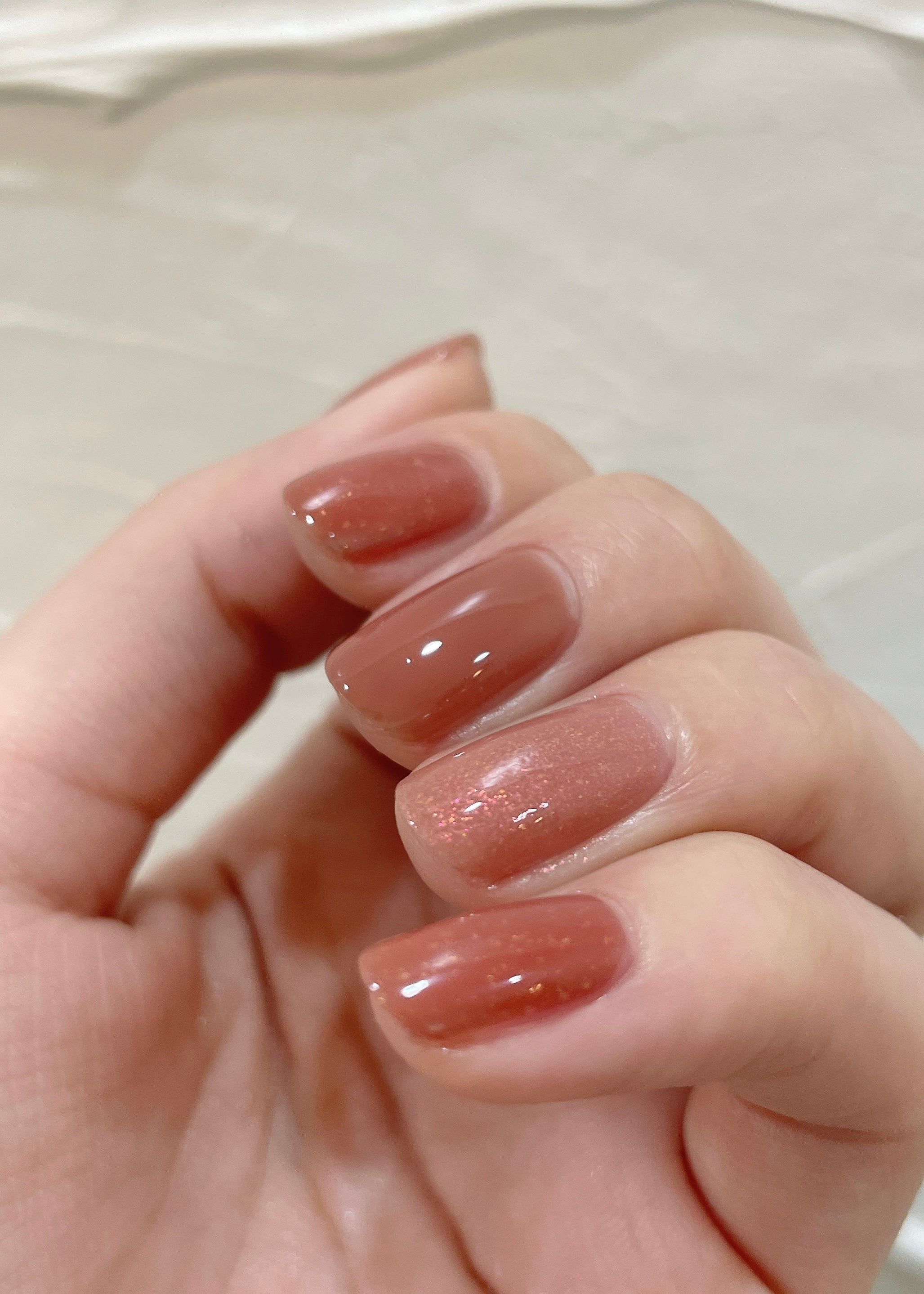 〔 ベイクドヌードネイル 〕