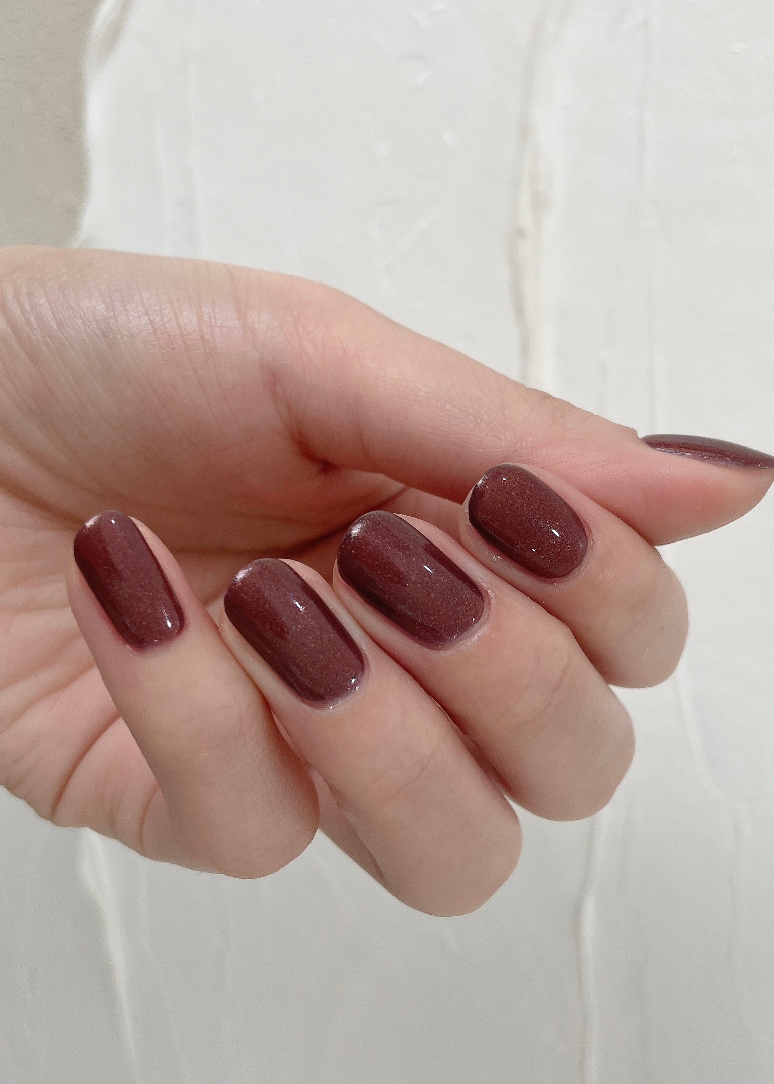 〔 ブラックチェリーネイル 〕