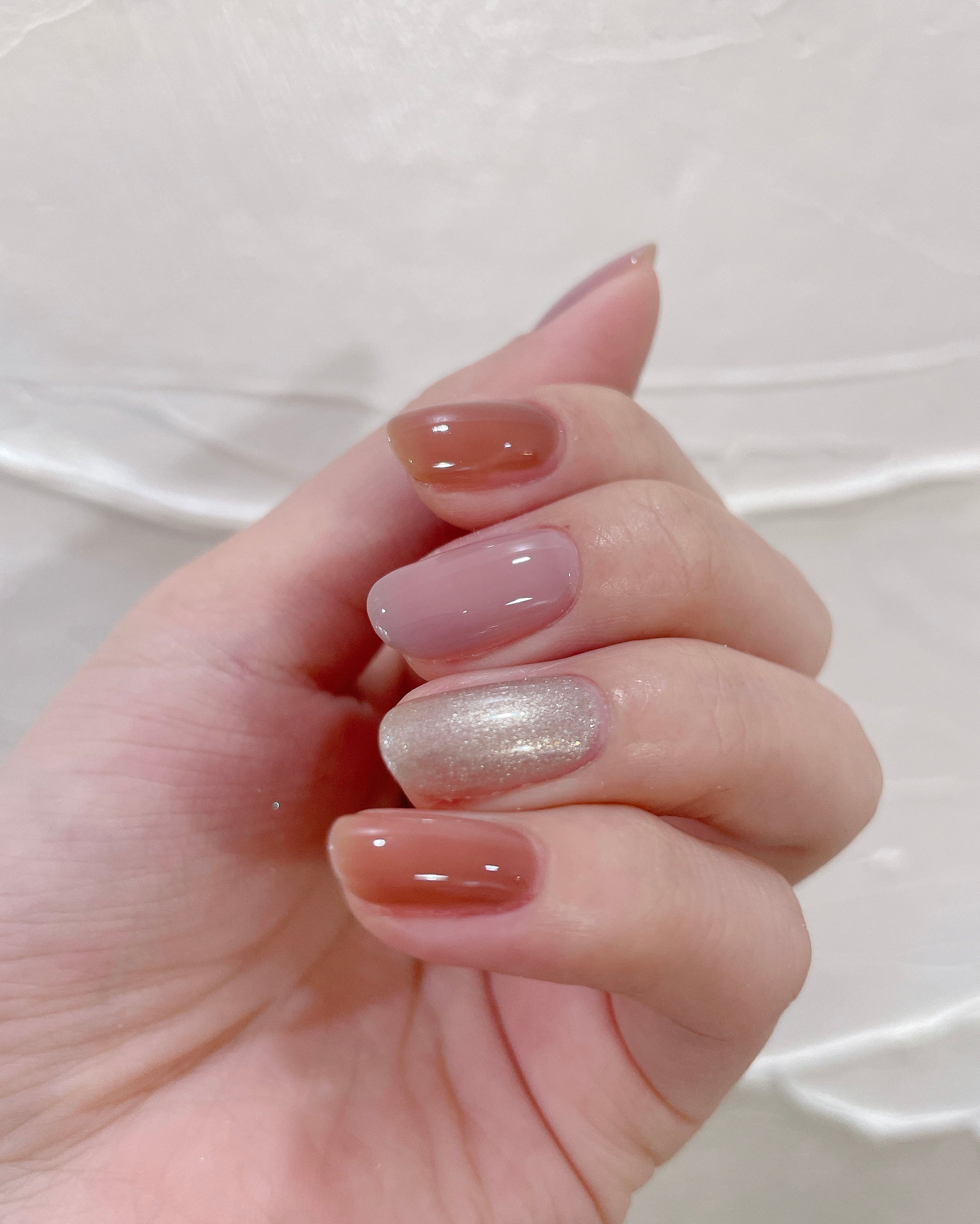 〔 ウォームニュアンスネイル 〕