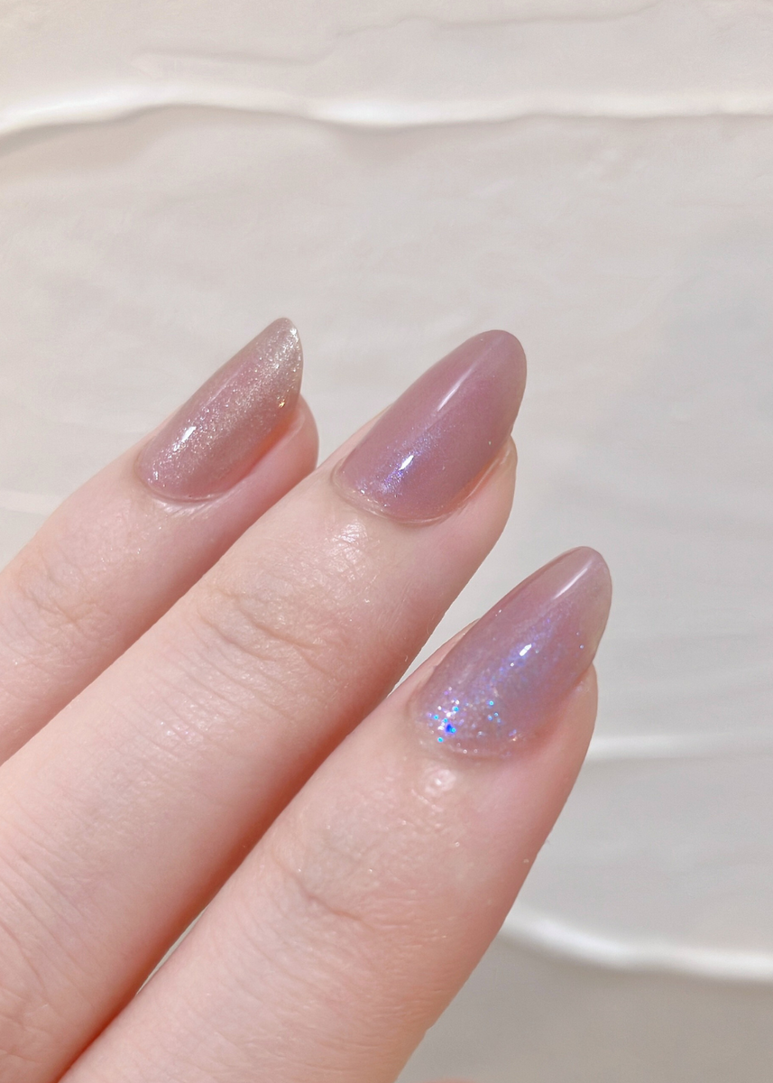 紫陽花しずくネイル 〕