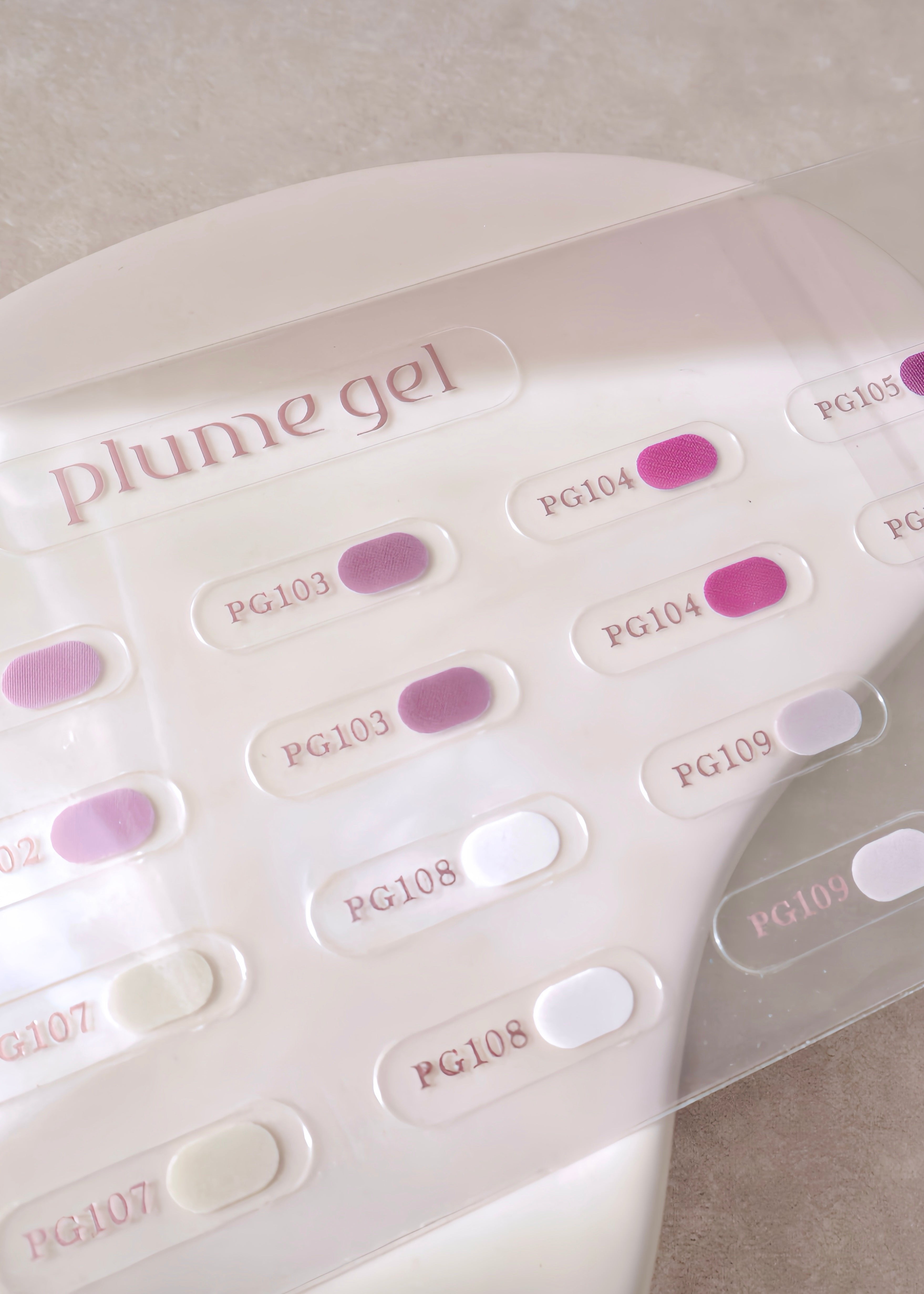 plume gel 1st name lavel